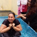 Alegria num dia frio! Batismo da Vera