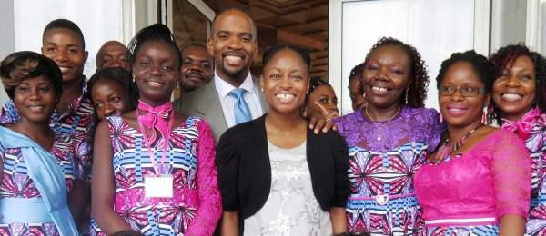 ANDREW & PATRIQUE SMELLIE – THE VALIANT LAGOS MISSION TEAM LEADERS – AT THE FIRST AFRICA MISSIONS CONFERENCE IN ABIDJAN, IVORY COAST ON JUNE 28, 2015 WHERE 500 GATHERED ON SUNDAY MORNING!